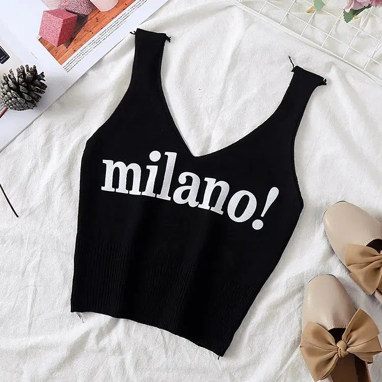 Milano Strick-Tanktop: Sommer-Feeling pur, italienische Eleganz trifft auf lässigen Chic – Dein neuer Lieblings-Look!