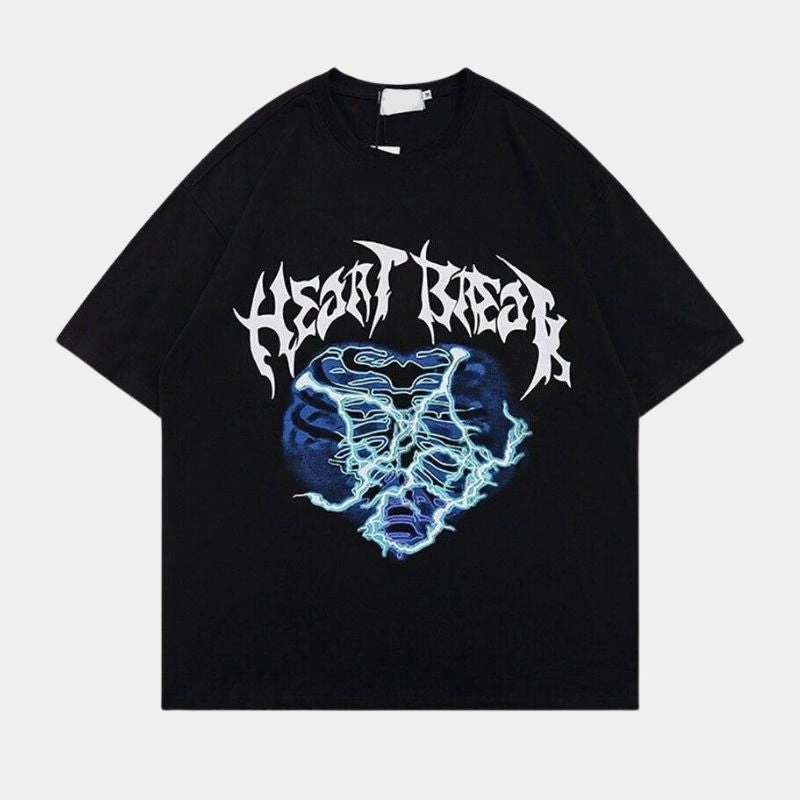 Herzensschmerz Shirt: Tränen, Tinte, Trost. Ein Gedicht auf Stoff für gebrochene Herzen, die lieben, lachen und leben.